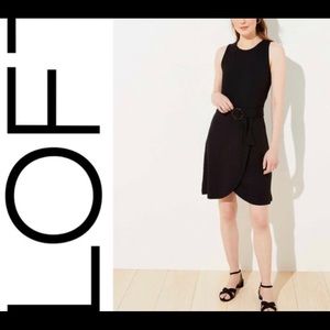 NWT Loft Belted Tulip Hem Sleeveless Dress Size 10